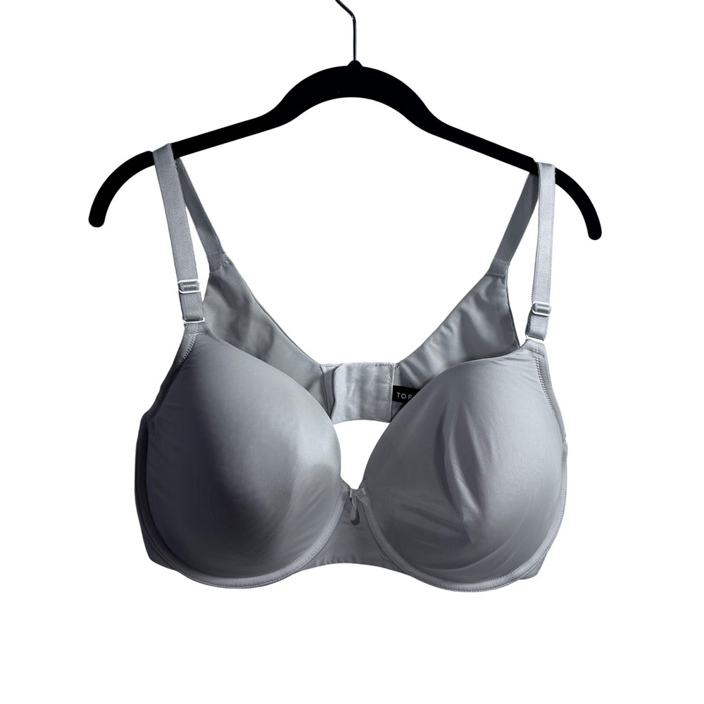 Torrid Perfect T Lightly Lined Bra 38DDD Grey Underwire T-Shirt Bra Womens